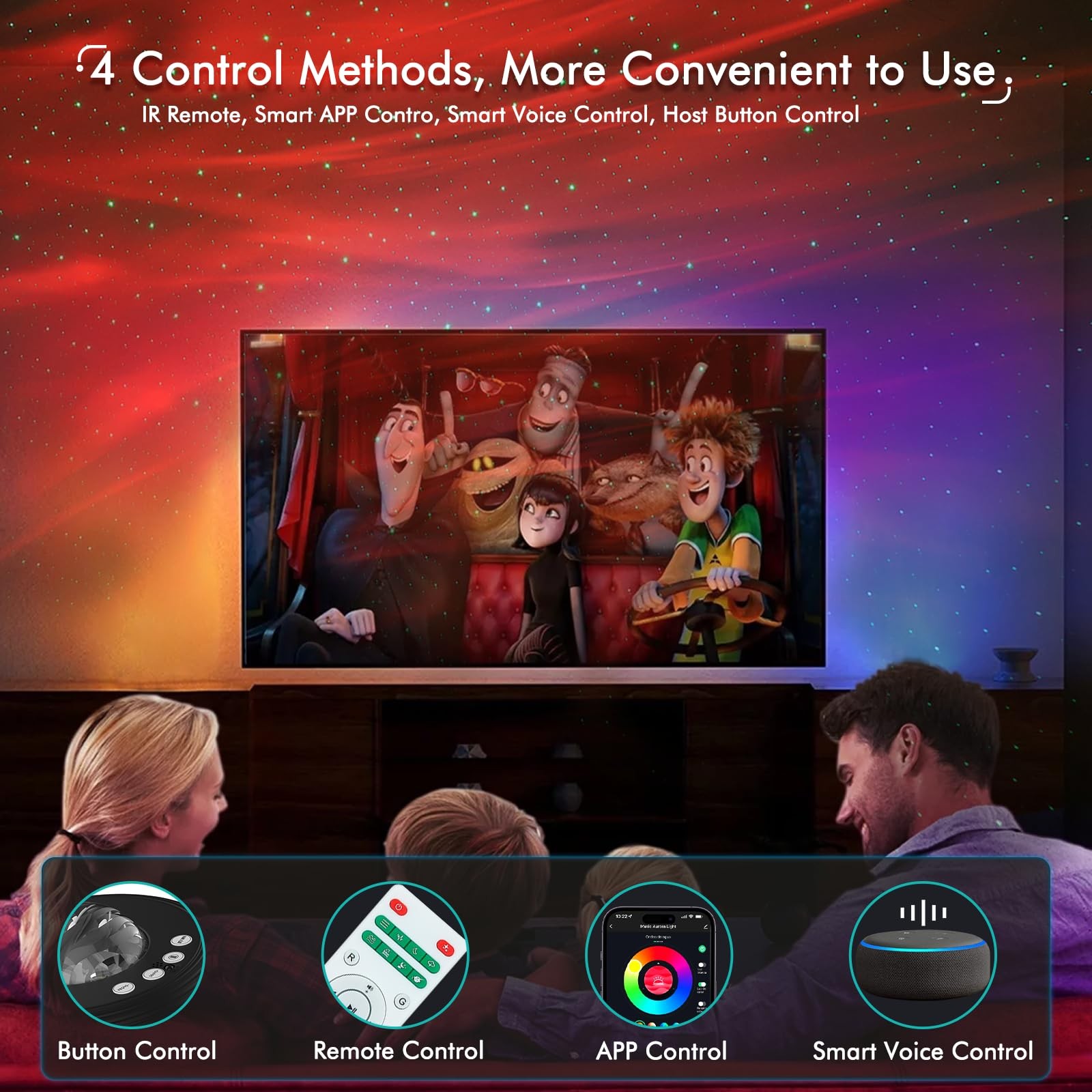 Galaxy Projector Star Lights Projector for Bedroom with 33 Lighting, Aurora P...