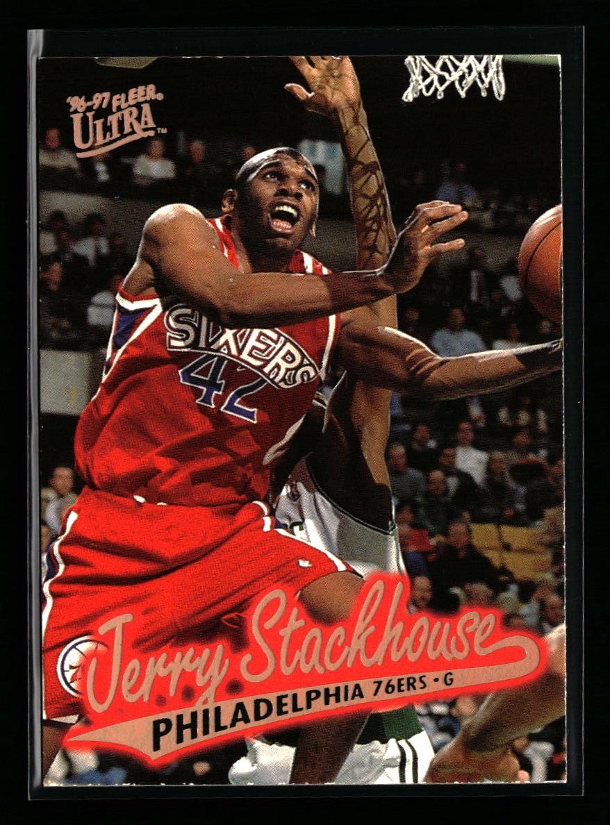 Jerry Stackhouse 1996-97 Fleer Ultra #G-83 Gold Medallion Philadelphia 76ers