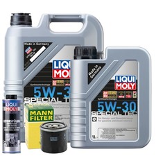 Motoröl 5W30 LIQUI MOLY Leichtlauf Special Tec 6L +MANN Ölfilter +Spülung