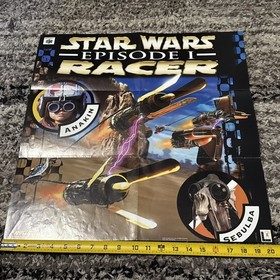 22 x 22 Nintendo Power  POSTER - N64 NES Star Wars Racers Episode 1 Lucasfilm