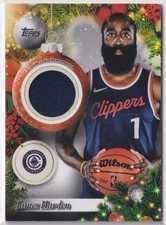 James Harden 2025-26 Topps Holiday Player Relic Cards Game-Used Patch PR-JHA