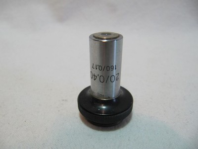 Carl Zeiss Jena 20x 0,40 Mikroskop Objektiv Achromat Mikroskopobjektiv RMS