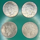 1922-1925 Peace $1 Dollar Coins, 90% Silver, 4-1925, GoodCondition