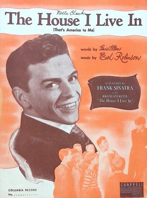 The House I Live In Sheet Music Frank Sinatra Earl Robinson Lewis Allan 1942