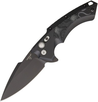 Hogue X5 Folder Spear Point Black Button Lock Folding Knife