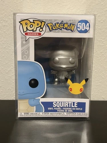 NEW!  Pokémon Funko 504 Silver Squirtle 25th Anniversary!