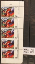 Sondermarke "Expressionismus (I)", MiNr 798 postfrisch , 5er-Streifen  (5272)