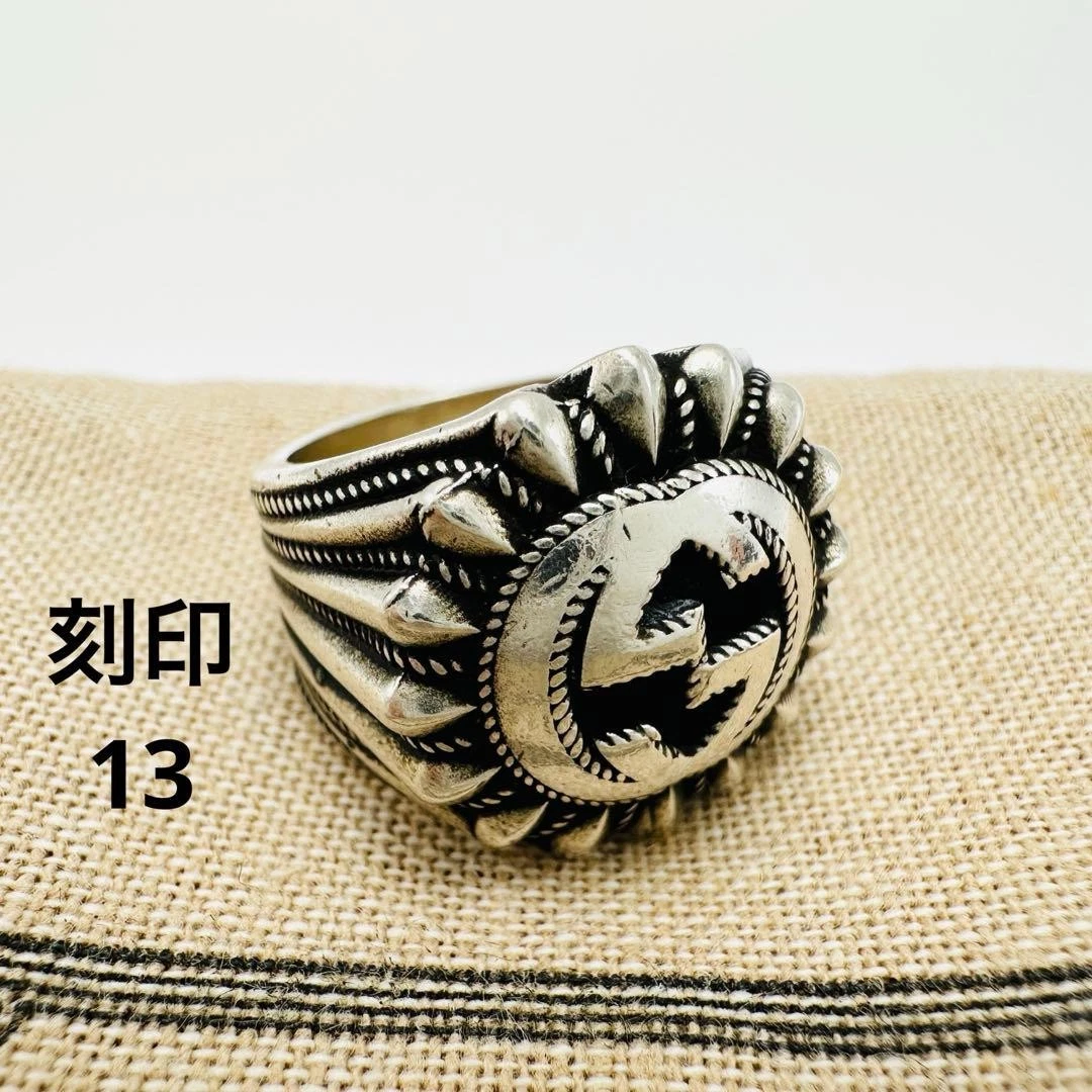 gucci silver ring 17号　silver925 Gucci Silver Fashion Rings for sale | eBay