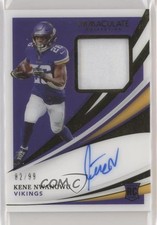 2021 Panini Immaculate Rookie 82/99 Kene Nwangwu #135 Patch Auto 0g27