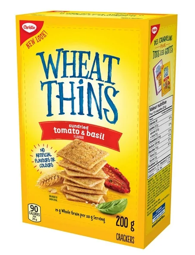 Wheat Thins Sundried Tomato and Basil Crackers, 200g (2 Pack) - Picture 3 of 8