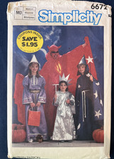 Simplicity 6672 Adults - Teen 4 Costume Designs