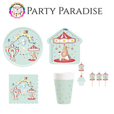 Circus Party Supplies Tableware Set with Decorations