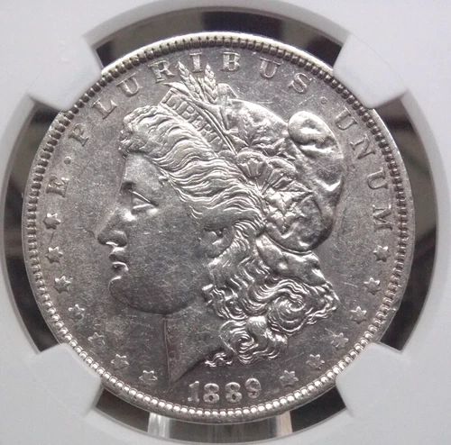 1889 "O" Morgan SILVER Dollar $1 NGC AU53 #036 About Uncirculated ECC&C, Inc.