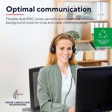 Trust Ayda USB-C Headset On-Ear ENC Mikrofon 1,8m Kabel Office Schwarz – Bild 9