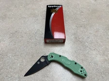 Spyderco Delica 4 Mint FRN Black DLC M4 Blade HQ Exclusive C11FPGRM4BK New