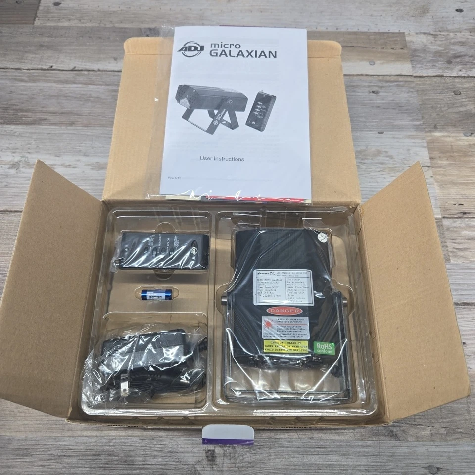 American DJ ADJ Micro Galaxian Effect Laser Light Machine with Remote C5 - Image 2 of 2