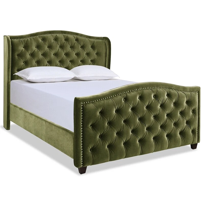 Jennifer taylor marcella tufted wingback bed deals