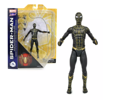 Disney Parks Spider-Man Black Suit No Way Home Action Figure New