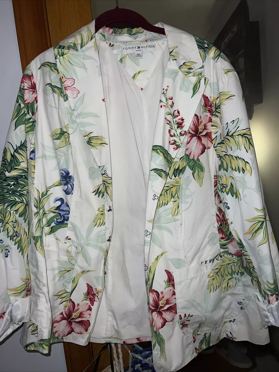 Tommy Hilfiger Floral cotton blazer NWOT eBay