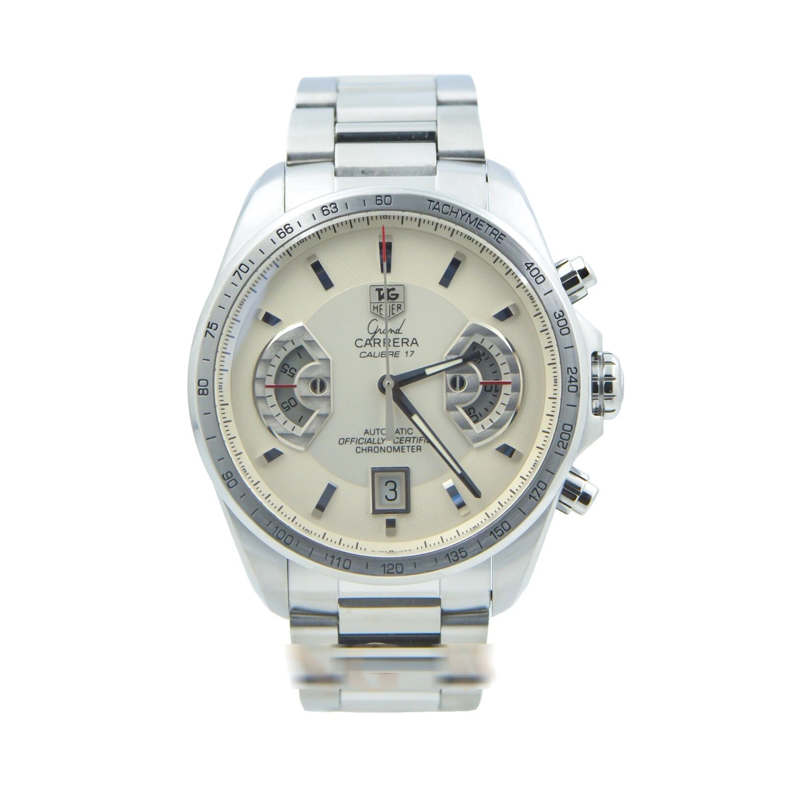 TAG Heuer Grand Carrera Stainless Steel Case Mechanical (Automatic) Wristwatches