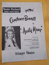 Dec. 28 - 1958 - Erlanger Theater Playboard - Auntie Mame - Constance Bennett