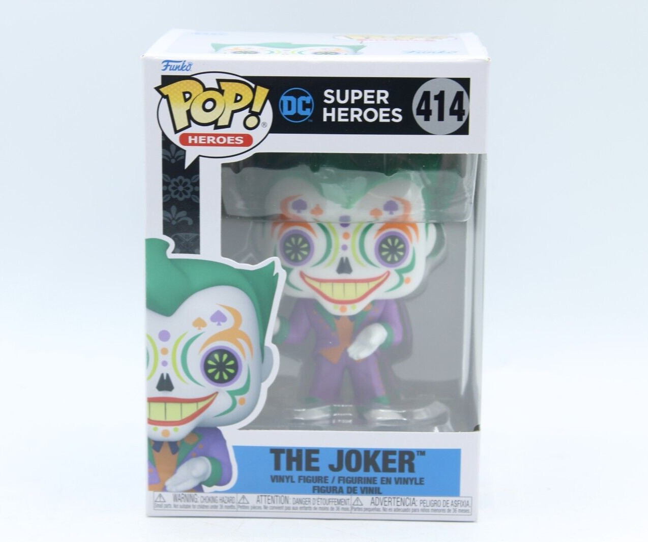 Funko Pop! Dc Super Heroes The Joker Vinyl Figure #414 *Pre-Owned* Free Ship