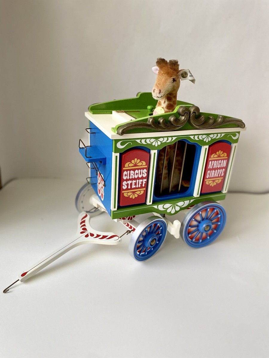 Steiff Golden Age Of The Circus Giraffe & Circus Wagon 4167/5000