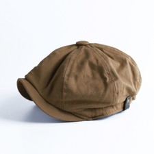 Men Retro Cotton Linen Hats Newsboy Gatsby Country Flat 2 colors Casual Cap M-XL