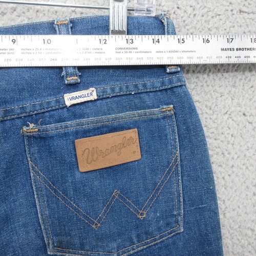 Wrangler No Fault Vintage Denim Jeans Mens 32 Medium Made In USA Cotton 1970's - Picture 5 of 8