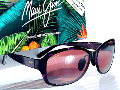 NEW Maui Jim KOKI BEACH Purple Tortoise POLARIZED Rose Lens