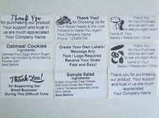100 Custom Labels Stickers Personalized Tag 2"x1" Shipping Business Inventory