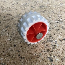 Safety 1st Walker Replacement Part Rear Back Wheel Tire Spins Red NEW