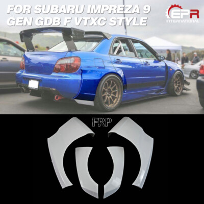 For Subaru Impreza 9 Gen GDC F VTXC style FRP Unpainted wide rear fender 4Pcs