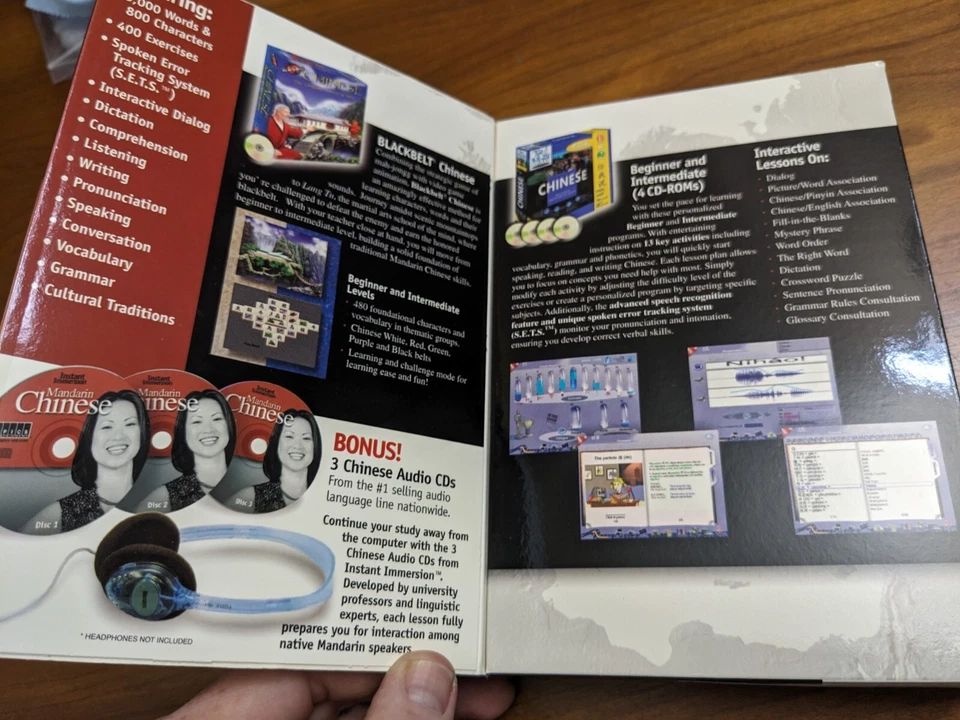 New Sealed Instant Immersion Mandarin Chinese Deluxe 8 Disc Set Listen & Learn  - Image 3 of 4