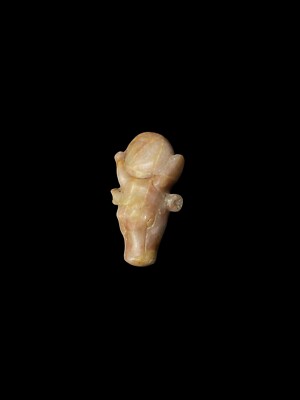 Handgefertigter Göttin Hathor Anhänger, Glücksamulett von Hathor und Lotus, Lotusblüte