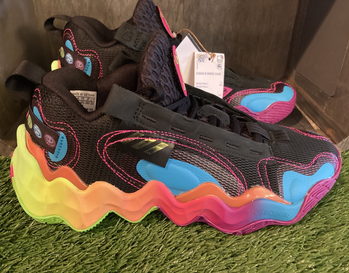 Adidas Exhibit B Candace Parker Basketball Shoes Multi Color Sz 9
