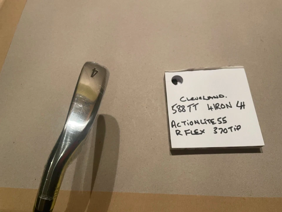 NEW OLD STOCK Cleveland 588 TT 4 Iron L/H R FLEX ACTIONLITE 55 370 TIP GOLF CLUB - Image 3 of 4