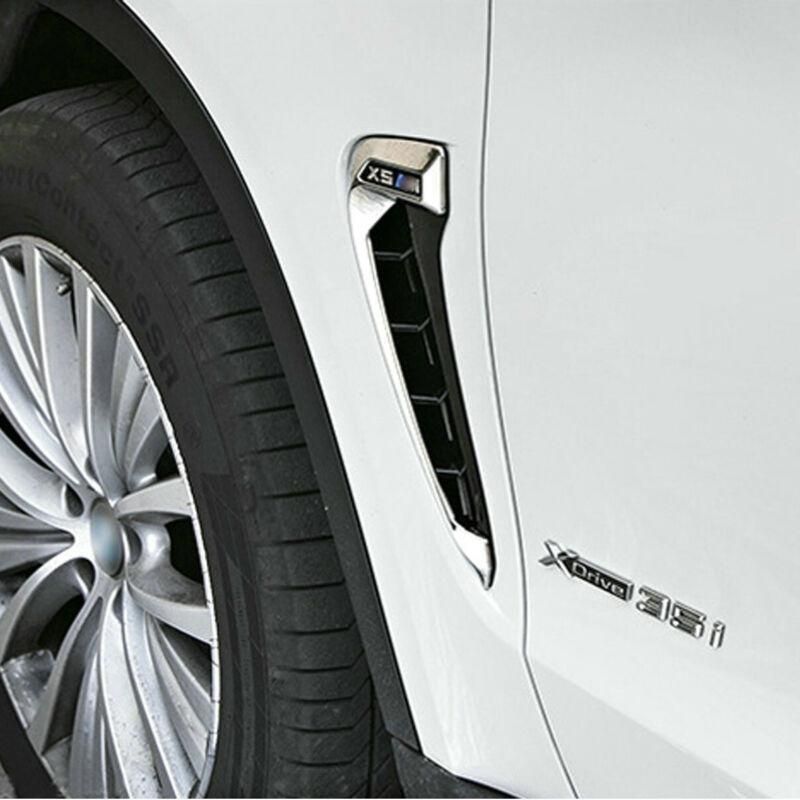 For BMW X5 F15 2014-2018 Front Side Wing Fender Air Guide Vent Grill Grille Hole Emblem Trim ABS Decorative Sticker Accessories - 34