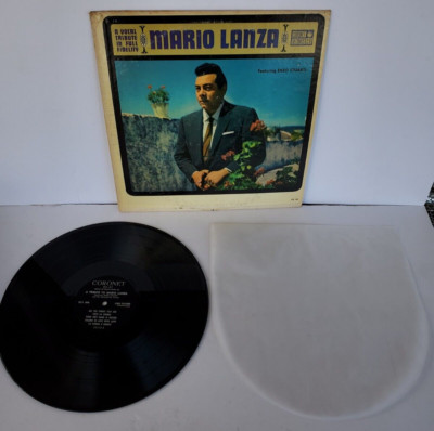 Enzo Stuarti   A Tribute To Mario Lanza Record LP- Plays Well  FREE SHIPPING