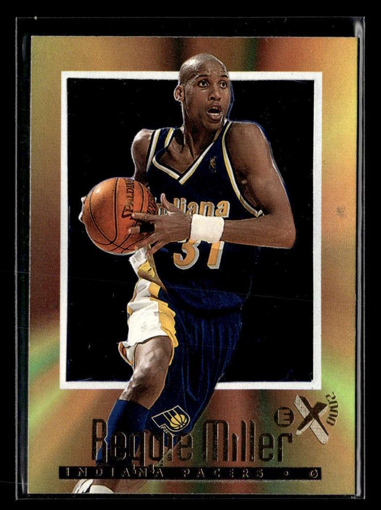 1996-97 Skybox E-X2000 Reggie Miller #27 Indiana Pacers FX5550