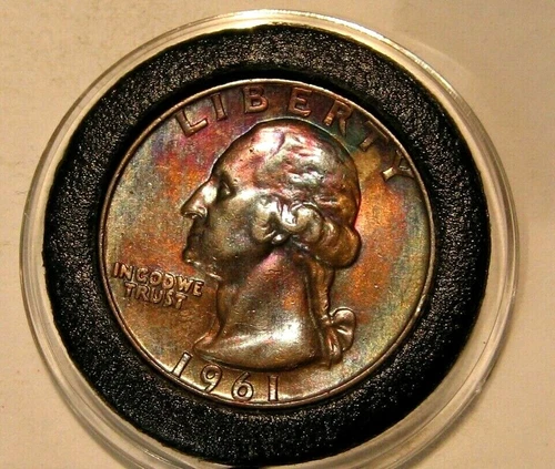 1961-D WASHINGTON QUARTER AND UNCIRCULATED    **** ( GREAT GIFT ) ****