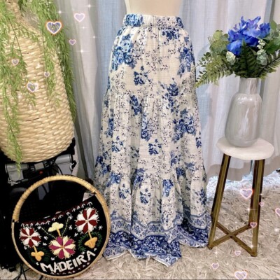 Zara Floral Maxi Skirt