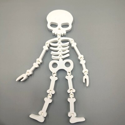 Flexi Halloween Skelett Dekoration / Spielzeug - Anti Stress Spielzeug für Halloween