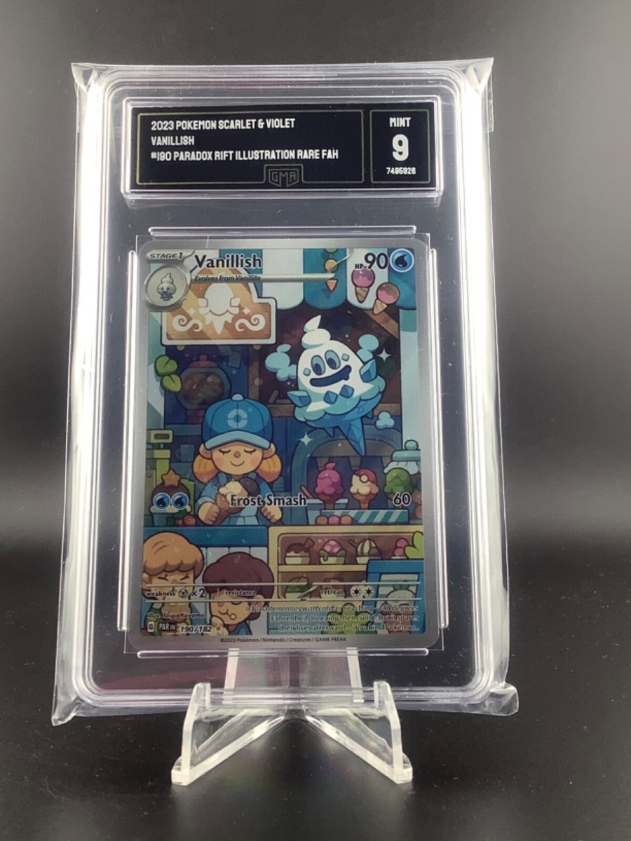 Pokmon Vanillish 190/182 Paradox Rift Illustration Rare GMA 9 Mint | eBay
