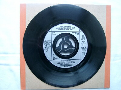 GREASE - JOHN TRAVOLTA & OLIVIA NEWTON-JOHN - Summer Nights 7'' - RSO 18 - 1978 a