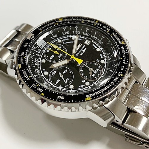 SEIKO Chronograph 7T62-0EB0 Pilot 