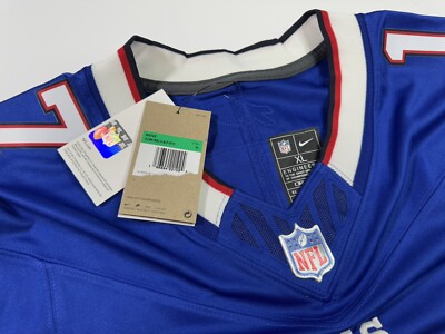 XL Josh Allen #17 Vapor FUSE Jersey Blue Buffalo Bills Authentic