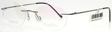 SIMPLYLITE SL705 Gunmetal Unisex Oval Rimless Eyeglasses 49-18-140 B:37