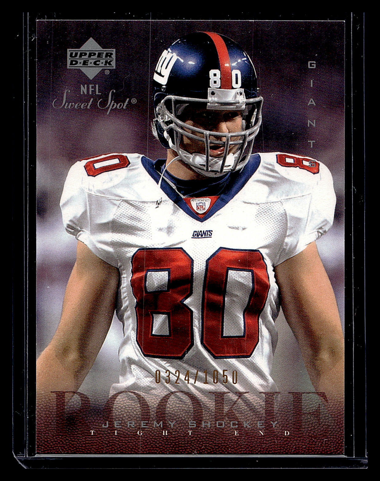 Jeremy Shockey Upper Deck Sweet Spot #100 Base