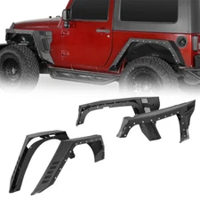 Front Fender Flares / Rear Fender Flares Fit 2007-2018 Jeep Wrangler JK 2Door